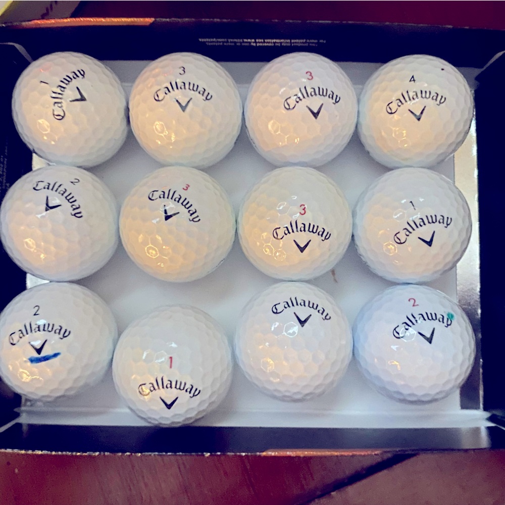 Used Callaway Chrome Softs. $15/dozen. $39/3dozen $60/5 dozen